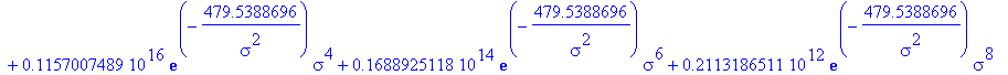 K := 1+1.*(.3417644210e24*exp(-1708.480345/sigma^2)+.1800360068e22*exp(-1708.480345/sigma^2)*sigma^2+.8430228993e19*exp(-1708.480345/sigma^2)*sigma^4+.3454040495e17*exp(-1708.480345/sigma^2)*sigma^6+.1...
