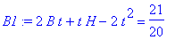 B1 := 2*B*t+t*H-2*t^2 = 21/20