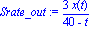 Srate_out := 3*x(t)/(40-t)