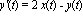 `y'`(t) = 2*x(t)-y(t)