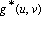 g^`*`*(u, v)