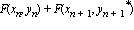 F(x[n], y[n])+F(x[n+1], y[n+1]^`*`)