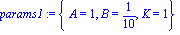 params1 := {A = 1, B = 1/10, K = 1}