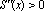 `S''`(x)*`>`*0