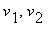 v[1], v[2]