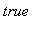true