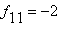 f[11] = -2