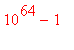 10^64-1