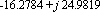 -Float(162784, -4)+j*Float(249819, -4)