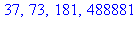 37, 73, 181, 488881