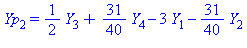 Yp[2] = 1/2*Y[3]+31/40*Y[4]-3*Y[1]-31/40*Y[2]