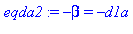 -beta = -d1a