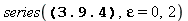 series((1-epsilon)^(1/3)-1, epsilon = 0, 2)