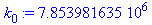 k[0] := 7853981.635