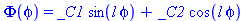 Phi(phi) = _C1*sin(l*phi)+_C2*cos(l*phi)