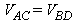 V[AC] = V[BD]