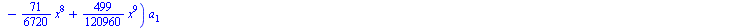`+`(`*`(`+`(1, `-`(`*`(`^`(x, 2))), `*`(`/`(2, 3), `*`(`^`(x, 3))), `-`(`*`(`/`(1, 3), `*`(`^`(x, 4)))), `*`(`/`(1, 6), `*`(`^`(x, 5))), `-`(`*`(`/`(7, 90), `*`(`^`(x, 6)))), `*`(`/`(43, 1260), `*`(`^...