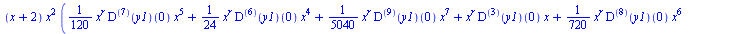 `+`(`*`(`+`(x, 2), `*`(`^`(x, 2), `*`(`+`(`*`(`/`(1, 120), `*`(`^`(x, r), `*`(((`@@`(D, 7))(y1))(0), `*`(`^`(x, 5))))), `*`(`/`(1, 24), `*`(`^`(x, r), `*`(((`@@`(D, 6))(y1))(0), `*`(`^`(x, 4))))), `*`...