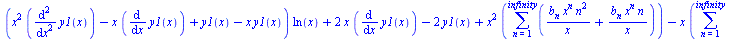 `+`(`*`(`+`(`*`(`^`(x, 2), `*`(diff(diff(y1(x), x), x))), `-`(`*`(x, `*`(diff(y1(x), x)))), y1(x), `-`(`*`(x, `*`(y1(x))))), `*`(ln(x))), `*`(2, `*`(x, `*`(diff(y1(x), x)))), `-`(`*`(2, `*`(y1(x)))), ...