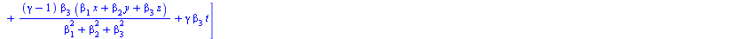 `:=`(CHANG, [t = `*`(gamma, `*`(`+`(t, `-`(`*`(beta[1], `*`(x))), `-`(`*`(beta[2], `*`(y))), `-`(`*`(beta[3], `*`(z)))))), x = `+`(x, `/`(`*`(`+`(gamma, `-`(1)), `*`(beta[1], `*`(`+`(`*`(beta[1], `*`(...