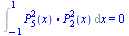 Int(`.`(LegendreP(5, 2, x), LegendreP(2, 2, x)), x = -1 .. 1) = 0