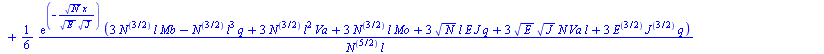 y(x) = `+`(`-`(`/`(`*`(`/`(1, 6), `*`(exp(`/`(`*`(`^`(N, `/`(1, 2)), `*`(x)), `*`(`^`(E, `/`(1, 2)), `*`(`^`(J, `/`(1, 2)))))), `*`(`+`(`-`(`*`(3, `*`(`^`(N, `/`(3, 2)), `*`(l, `*`(Mb))))), `*`(`^`(N,...