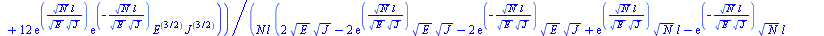 {Va = `+`(`-`(`/`(`*`(`/`(1, 6), `*`(q, `*`(`+`(`-`(`*`(6, `*`(exp(`+`(`-`(`/`(`*`(`^`(N, `/`(1, 2)), `*`(l)), `*`(`^`(E, `/`(1, 2)), `*`(`^`(J, `/`(1, 2)))))))), `*`(`^`(N, `/`(1, 2)), `*`(l, `*`(E, ...