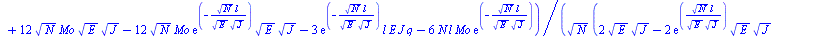 {Va = `+`(`-`(`/`(`*`(`/`(1, 6), `*`(q, `*`(`+`(`-`(`*`(6, `*`(exp(`+`(`-`(`/`(`*`(`^`(N, `/`(1, 2)), `*`(l)), `*`(`^`(E, `/`(1, 2)), `*`(`^`(J, `/`(1, 2)))))))), `*`(`^`(N, `/`(1, 2)), `*`(l, `*`(E, ...