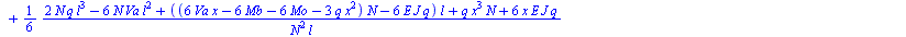 y(x) = `+`(`-`(`/`(`*`(`/`(1, 6), `*`(exp(`/`(`*`(`^`(N, `/`(1, 2)), `*`(x)), `*`(`^`(E, `/`(1, 2)), `*`(`^`(J, `/`(1, 2)))))), `*`(`+`(`-`(`*`(3, `*`(`^`(N, `/`(3, 2)), `*`(l, `*`(Mb))))), `*`(`^`(N,...