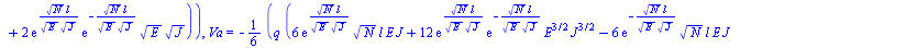 {Mb = `+`(`-`(`/`(`*`(`/`(1, 6), `*`(`+`(`*`(12, `*`(`^`(N, `/`(1, 2)), `*`(Mo, `*`(exp(`/`(`*`(`^`(N, `/`(1, 2)), `*`(l)), `*`(`^`(E, `/`(1, 2)), `*`(`^`(J, `/`(1, 2)))))), `*`(exp(`+`(`-`(`/`(`*`(`^...