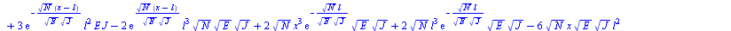 `+`(`/`(`*`(`/`(1, 6), `*`(q, `*`(`+`(`*`(3, `*`(`^`(N, `/`(1, 2)), `*`(x, `*`(exp(`+`(`-`(`/`(`*`(`^`(N, `/`(1, 2)), `*`(l)), `*`(`^`(E, `/`(1, 2)), `*`(`^`(J, `/`(1, 2)))))))), `*`(`^`(E, `/`(1, 2))...