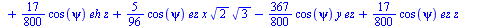 `+`(`-`(`*`(`/`(5, 144), `*`(epsi, `*`(x, `*`(`^`(2, `/`(1, 2)), `*`(`^`(3, `/`(1, 2)))))))), `-`(`*`(`/`(17, 1200), `*`(epsi, `*`(y)))), `*`(`/`(367, 1200), `*`(epsi, `*`(z))), `*`(`/`(31, 48), `*`(s...