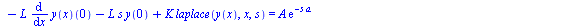 `+`(`*`(`^`(s, 4), `*`(laplace(y(x), x, s))), `-`((diff(y(x), `$`(x, 3)))(0)), `-`(`*`(s, `*`((diff(y(x), `$`(x, 2)))(0)))), `-`(`*`(`^`(s, 2), `*`((diff(y(x), x))(0)))), `-`(`*`(`^`(s, 3), `*`(y(0)))...