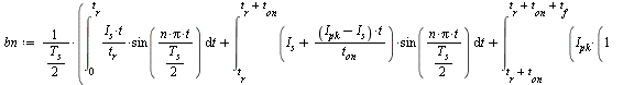 `:=`(bn, `*`(`/`(`+`(`*`(`/`(1, 2), `*`(`#msub(mi(