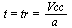 `and`(t = tr, tr = `/`(`*`(Vcc), `*`(a)))
