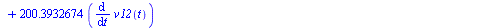 `+`(`*`(4192.5, `*`(diff(diff(y(t), t), t)))) = `+`(`-`(`*`(200.3932674, `*`(diff(v1(t), t)))), `*`(200.3932674, `*`(diff(v2(t), t))), `-`(`*`(200.3932674, `*`(diff(v3(t), t)))), `*`(200.3932674, `*`(...