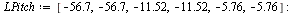 `:=`(LPitch, [-56.7, -56.7, -11.52, -11.52, -5.76, -5.76]); -1; `:=`(LPitch, [op(LPitch), op(map(proc (x) options operator, arrow; `+`(`-`(x)) end proc, LPitch))]); -1