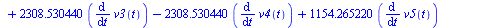 `+`(`*`(882500., `*`(diff(diff(psi(t), t), t)))) = `+`(`*`(11362.29826, `*`(diff(v1(t), t))), `-`(`*`(11362.29826, `*`(diff(v2(t), t)))), `*`(2308.530440, `*`(diff(v3(t), t))), `-`(`*`(2308.530440, `*...