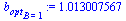 `:=`(b[opt][B = 1], 1.013007567)