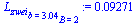 `:=`(L[zwei][b = 3.04][B = 2], 0.9271e-1)