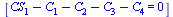 [`+`(CS[1], `-`(C[1]), `-`(C[2]), `-`(C[3]), `-`(C[4])) = 0]