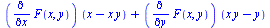 `+`(`*`(diff(F(x, y), x), `*`(`+`(x, `-`(`*`(x, `*`(y)))))), `*`(diff(F(x, y), y), `*`(`+`(`*`(x, `*`(y)), `-`(y)))))