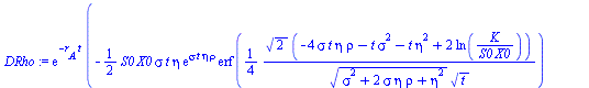 `*`(exp(`+`(`-`(`*`(r[A], `*`(t))))), `*`(`+`(`-`(`*`(`/`(1, 2), `*`(S0, `*`(X0, `*`(sigma, `*`(t, `*`(eta, `*`(exp(`*`(sigma, `*`(t, `*`(eta, `*`(rho))))), `*`(erf(`+`(`/`(`*`(`/`(1, 4), `*`(`^`(2, `...