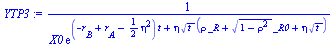 `/`(1, `*`(X0, `*`(exp(`+`(`*`(`+`(`-`(r[B]), r[A], `-`(`*`(`/`(1, 2), `*`(`^`(eta, 2))))), `*`(t)), `*`(eta, `*`(`^`(t, `/`(1, 2)), `*`(`+`(`*`(rho, `*`(_R)), `*`(`^`(`+`(1, `-`(`*`(`^`(rho, 2)))), `...