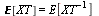 `&Eopf;`[XT] = E[`/`(1, `*`(XT))]