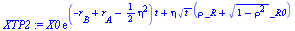 `*`(X0, `*`(exp(`+`(`*`(`+`(`-`(r[B]), r[A], `-`(`*`(`/`(1, 2), `*`(`^`(eta, 2))))), `*`(t)), `*`(eta, `*`(`^`(t, `/`(1, 2)), `*`(`+`(`*`(rho, `*`(_R)), `*`(`^`(`+`(1, `-`(`*`(`^`(rho, 2)))), `/`(1, 2...