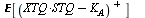 `&Eopf;`[LinearAlgebra:-Transpose(`+`(`*`(XTQ, `*`(STQ)), `-`(K[A])))]