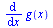 diff(g(x), x)