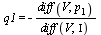 q1 = `+`(`-`(`/`(`*`(diff(V, p[1])), `*`(diff(V, Iota)))))