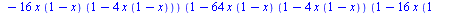 proc (x) options operator, arrow; `+`(`*`(`/`(3, 4), `*`(x)), `*`(9, `*`(x, `*`(`+`(1, `-`(x)), `*`(`+`(1, `-`(`*`(4, `*`(x, `*`(`+`(1, `-`(x))))))))))), `*`(108, `*`(x, `*`(`+`(1, `-`(x)), `*`(`+`(1,...